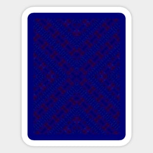 Dark Blue Pattern Sticker